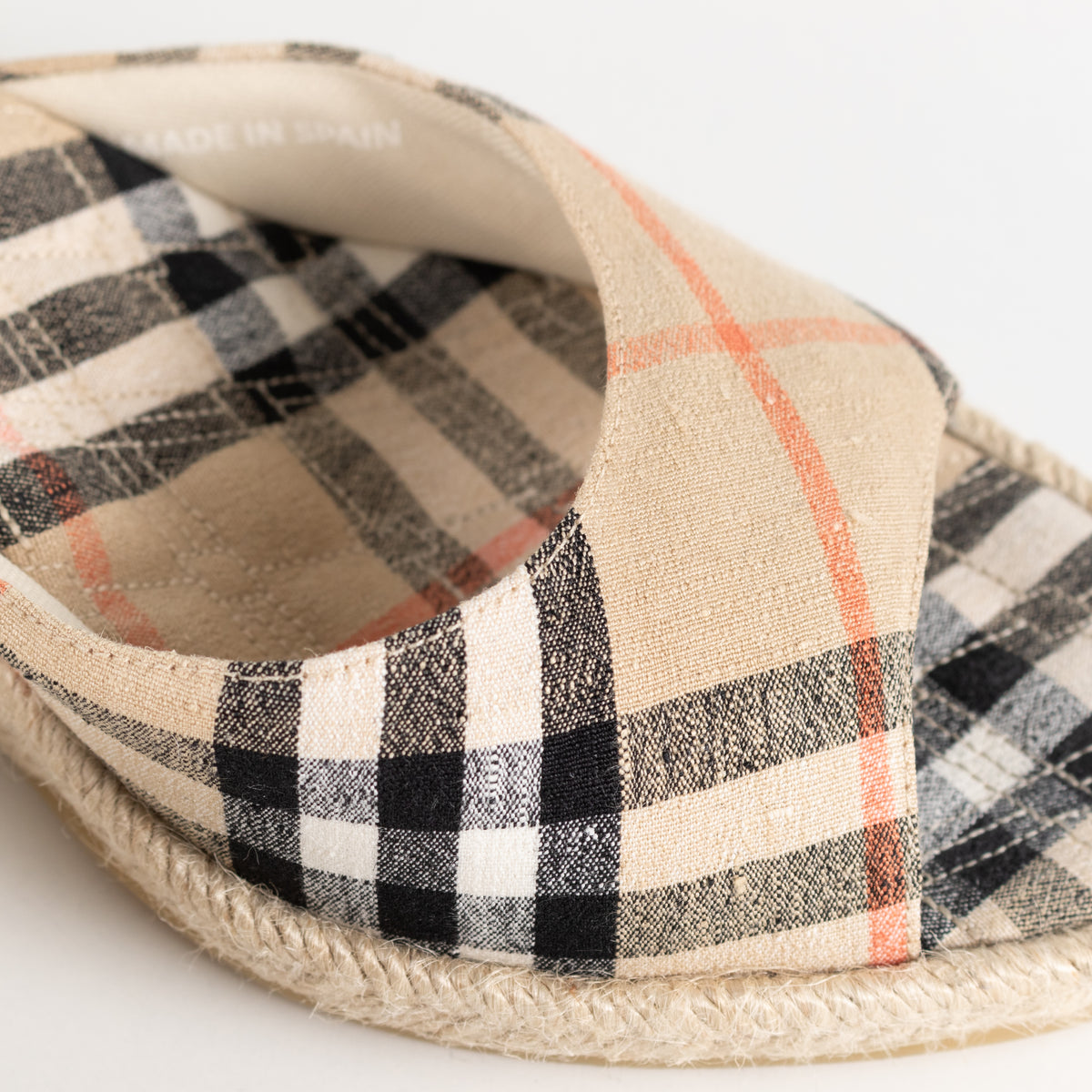Burberry Check Espadrille Wedge