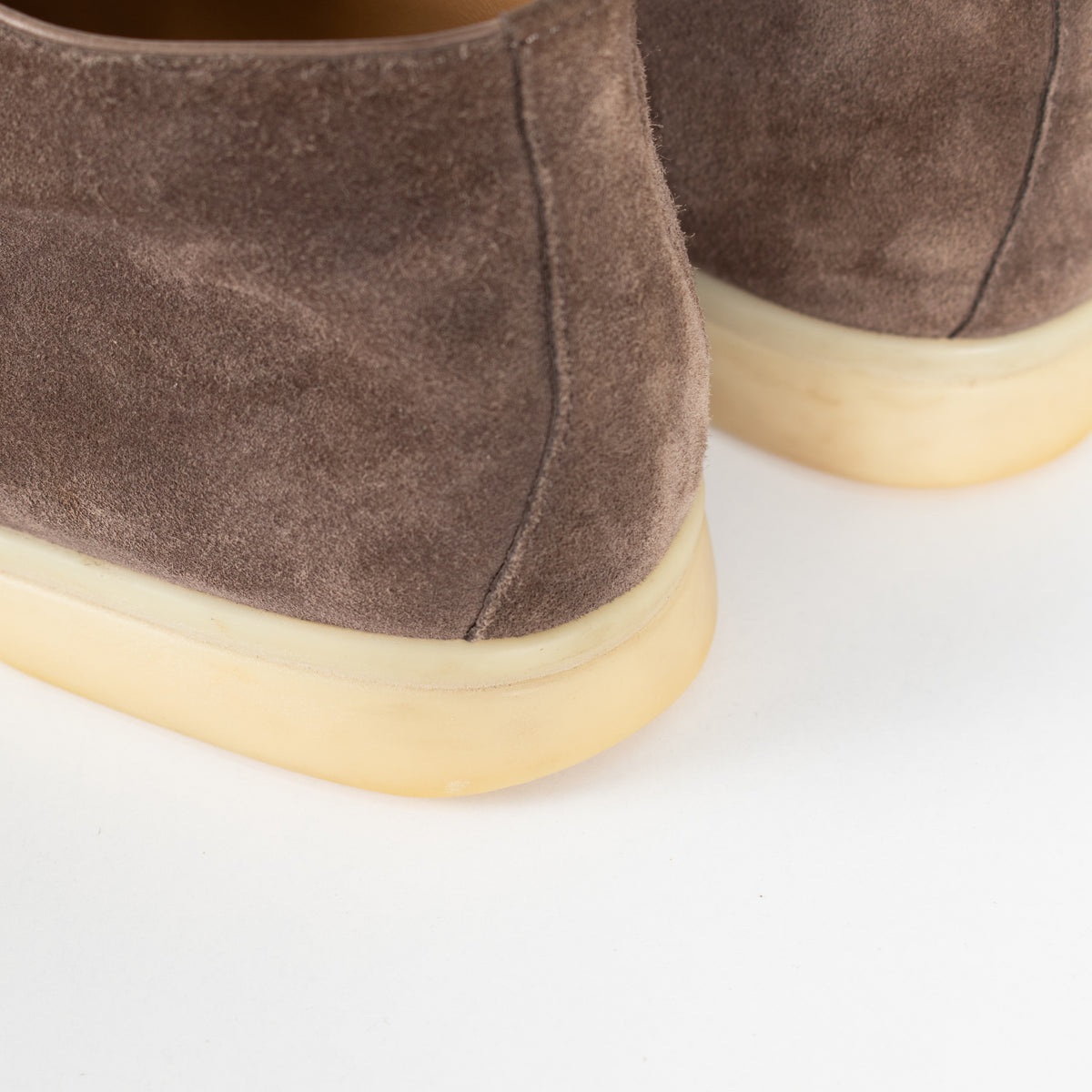 Loro Piana Beige Suede Open Walk Ankle Boots