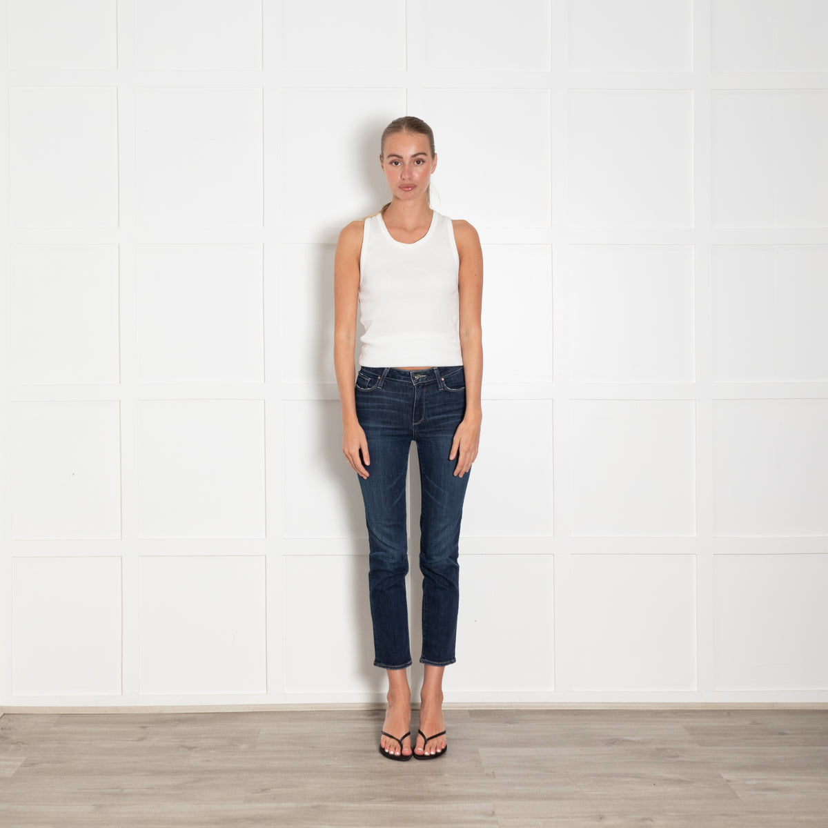 Paige Dark Blue Slim Jean