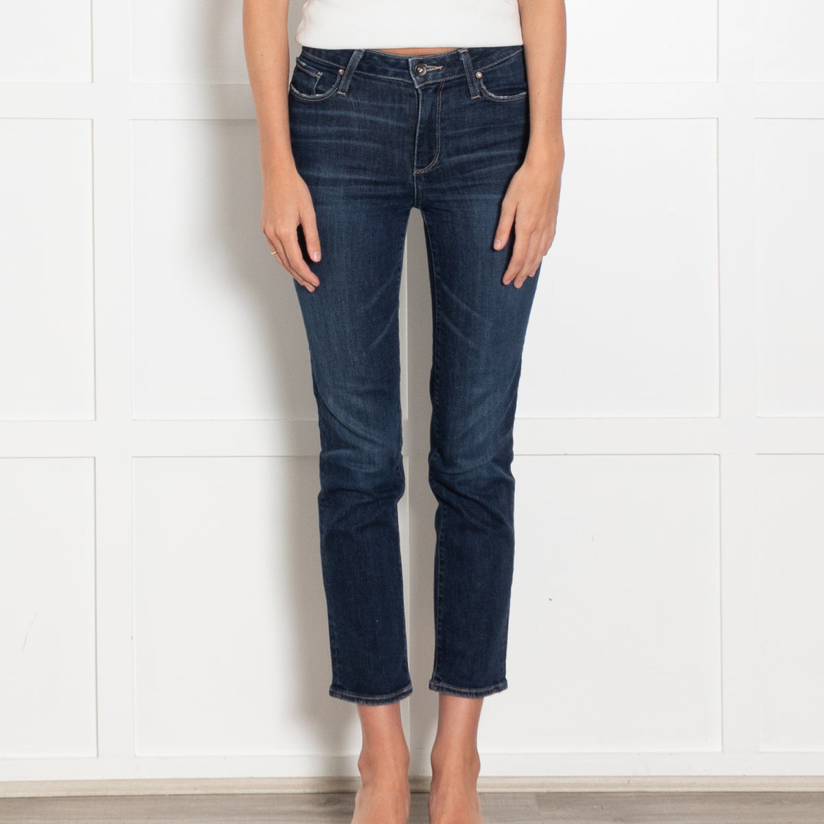 Paige Dark Blue Slim Jean