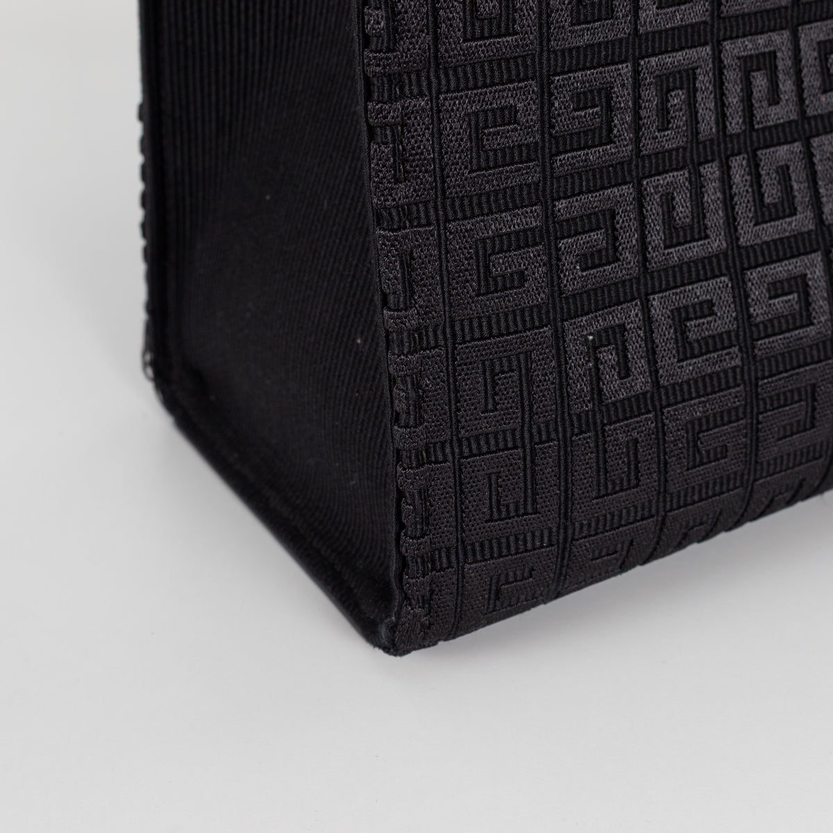 Givenchy Black Cotton Blend & Leather G-Tote Bag