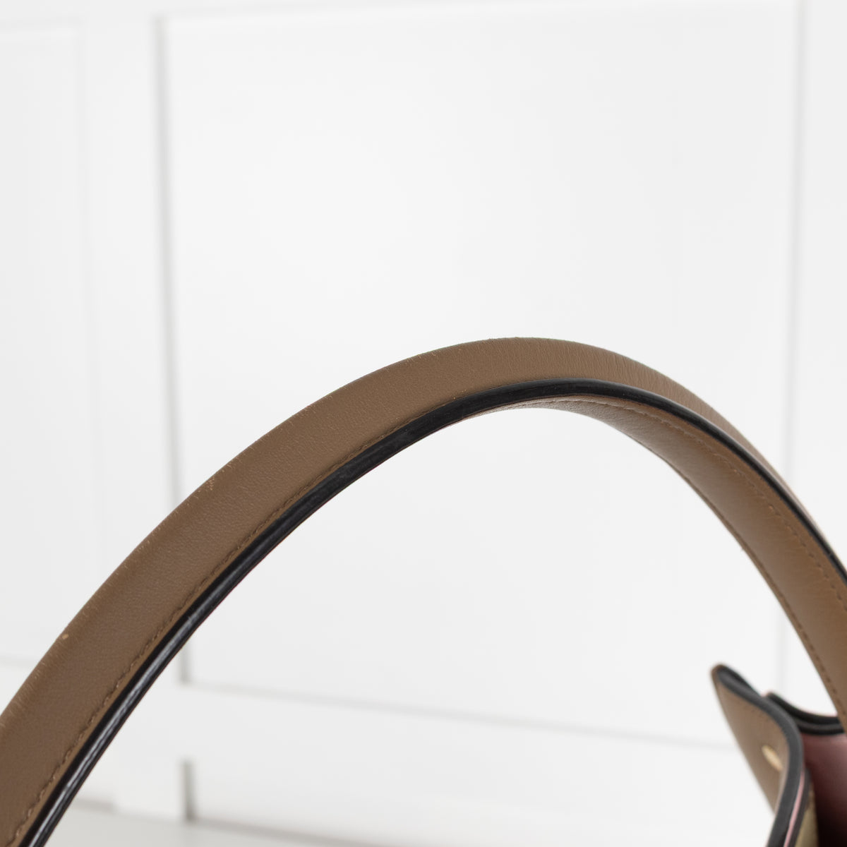 Fendi Peekaboo Light Brown X-Light Leather Handbag