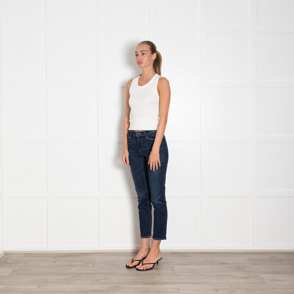 Paige Dark Blue Slim Jean