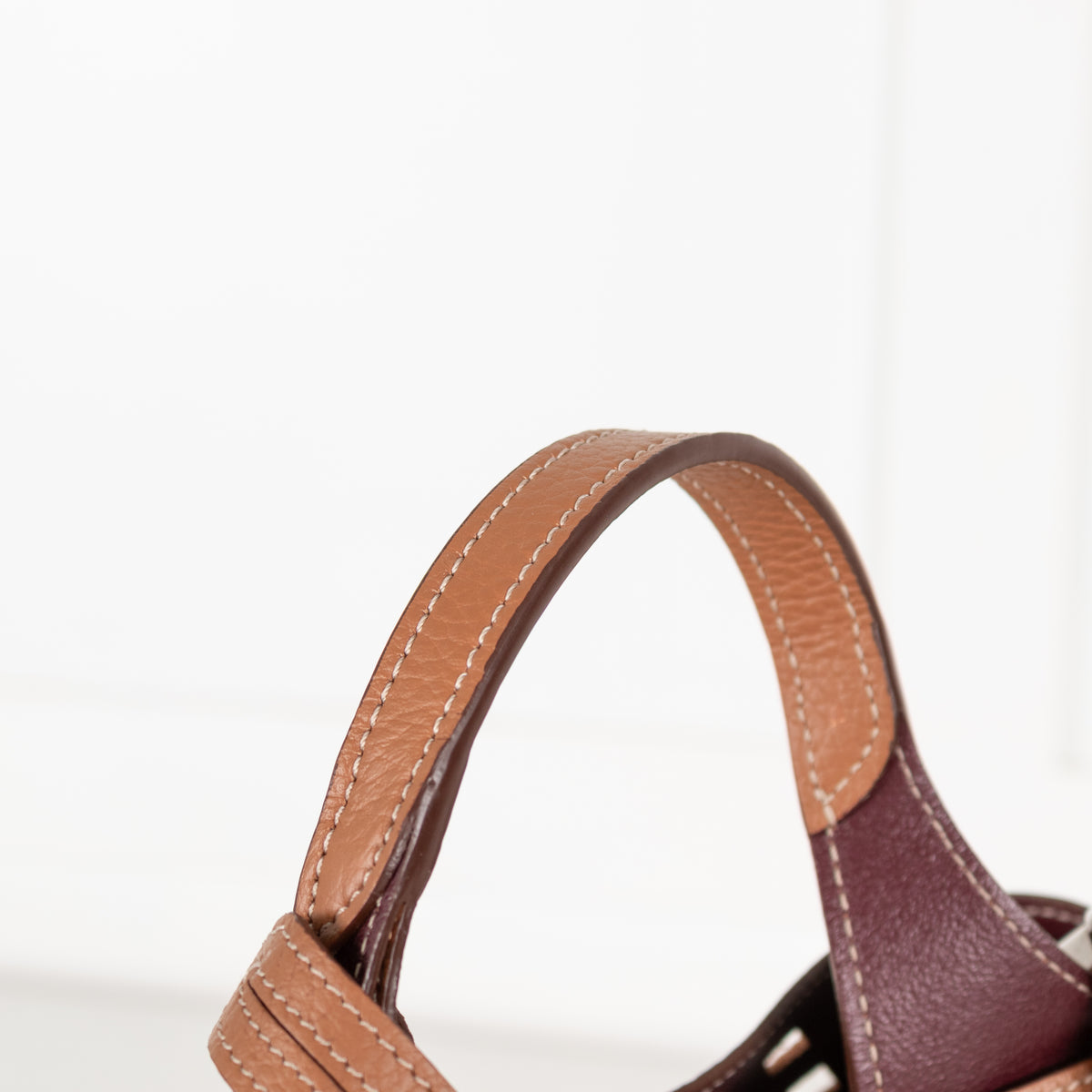 Tods Tan Cut-Out Leather Micro Tote Bag