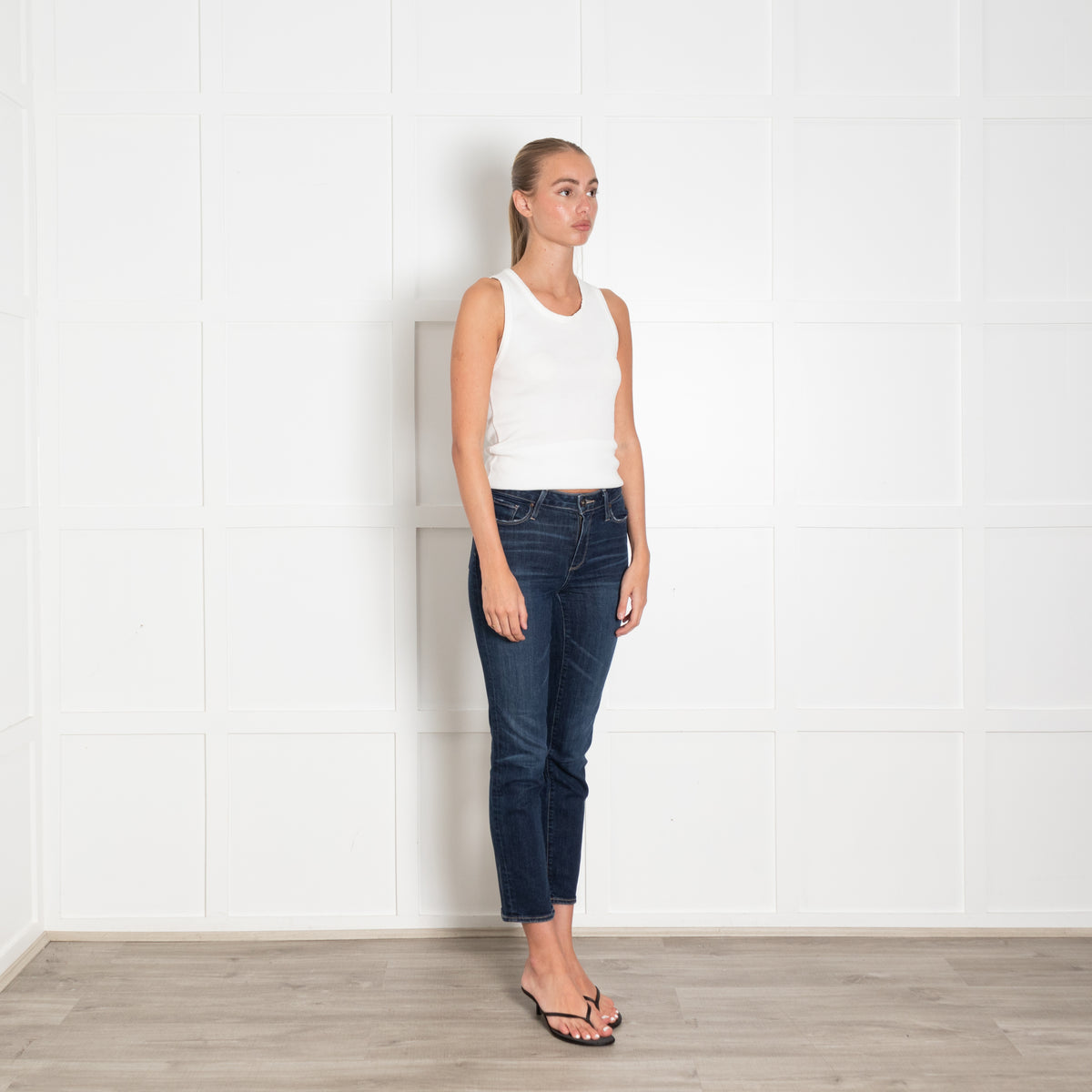 Paige Dark Blue Slim Jean
