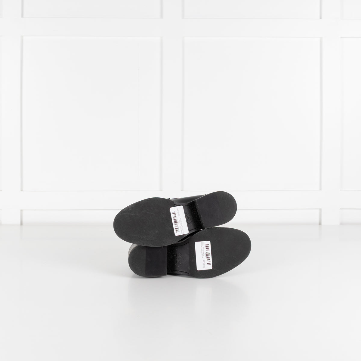 Chloe Black Leather Marcie Loafers