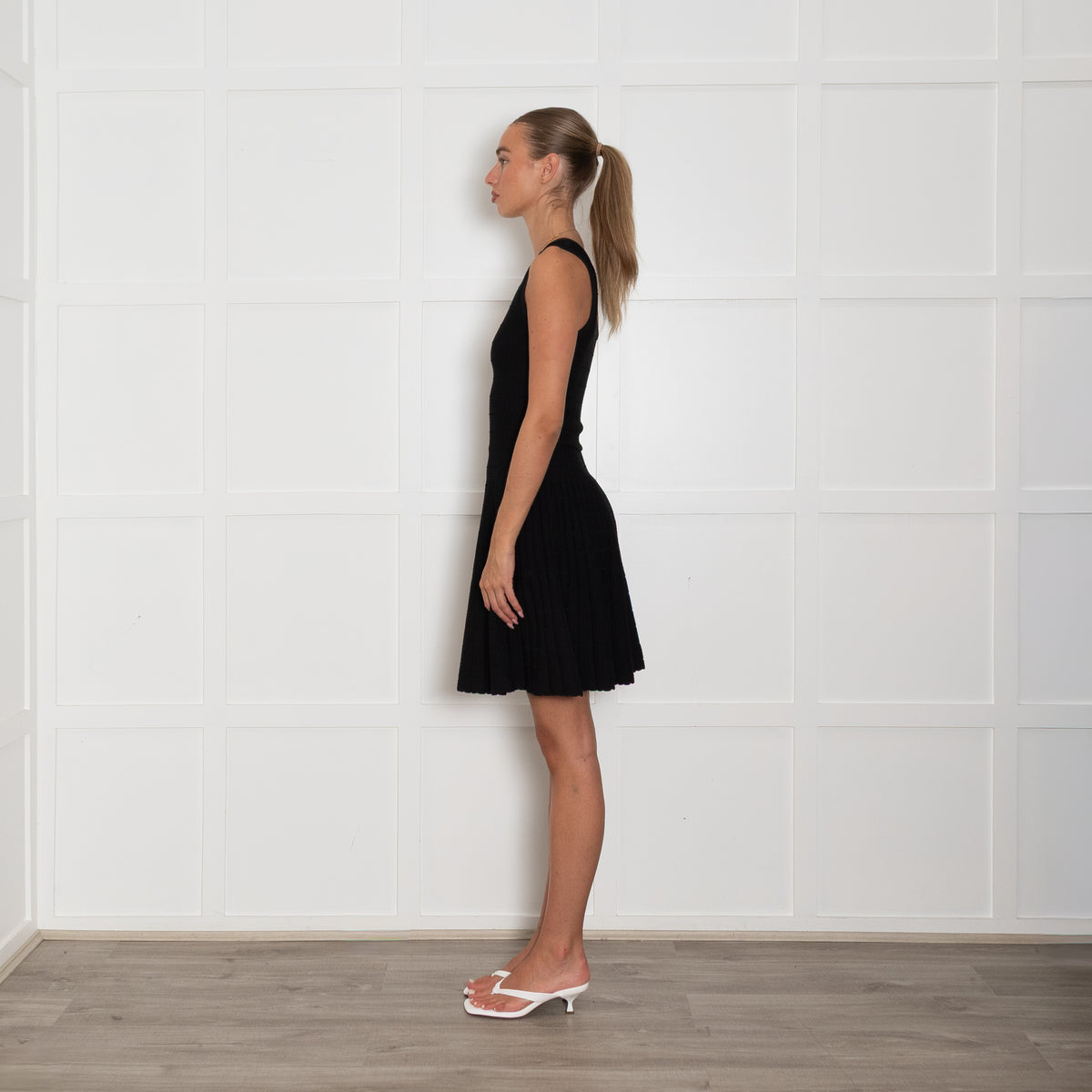 Claudie Pierlot Black One Shoulder Mini Dress