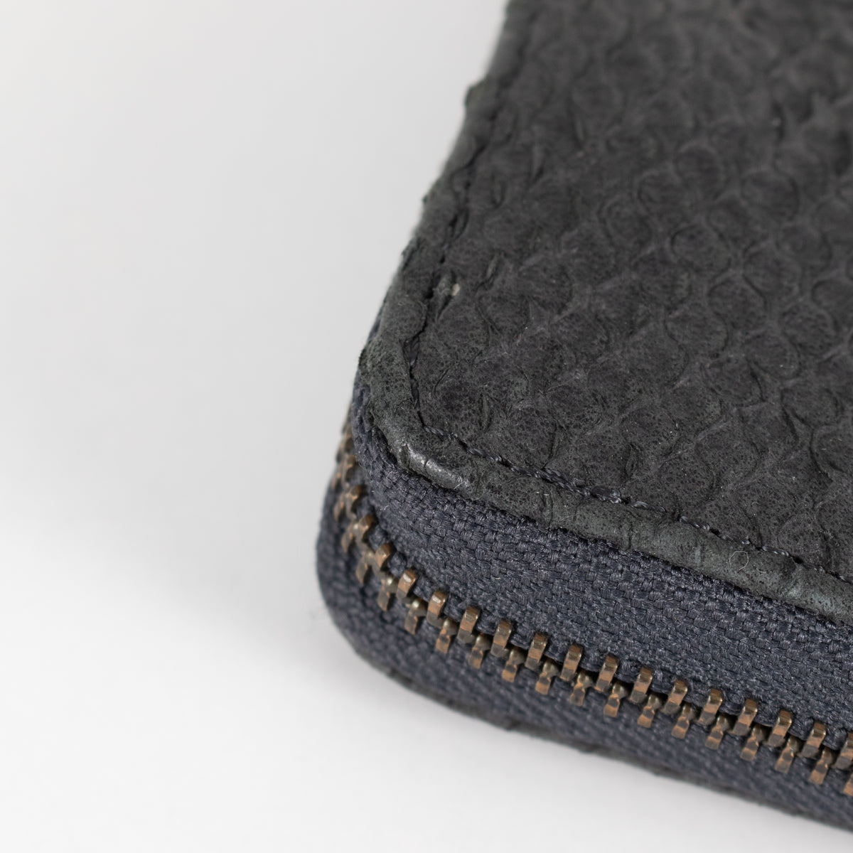 Zadig & Voltaire Preloved Compagnon Savage Black Leather Python Embossed Wallet