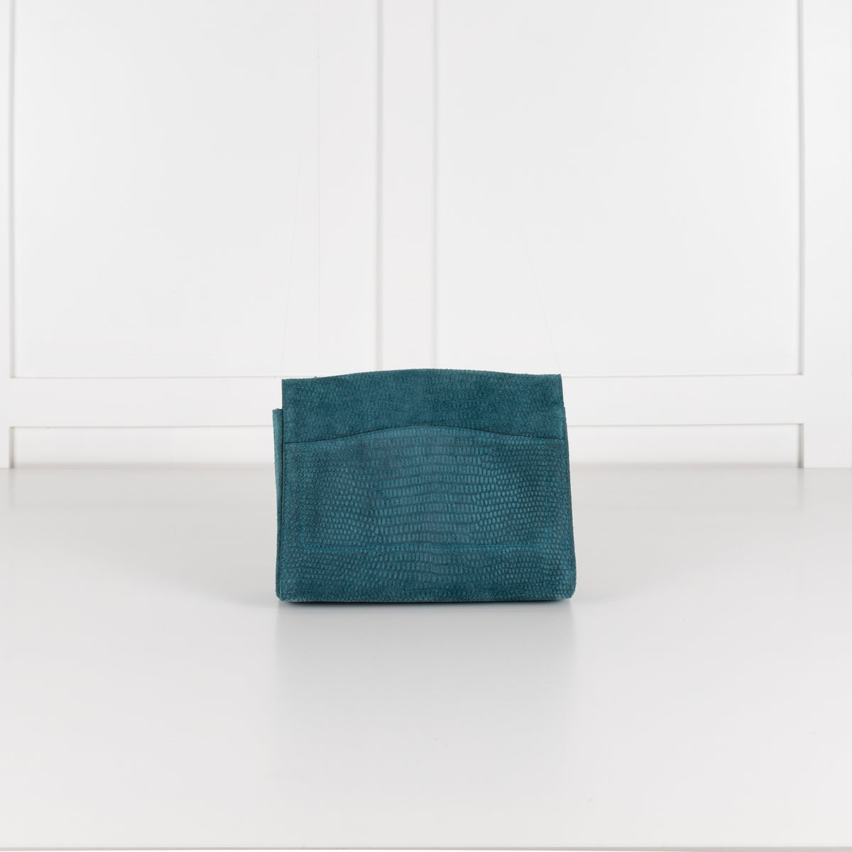 Yves Saint Laurent Teal Le Sixieme Suede Bag