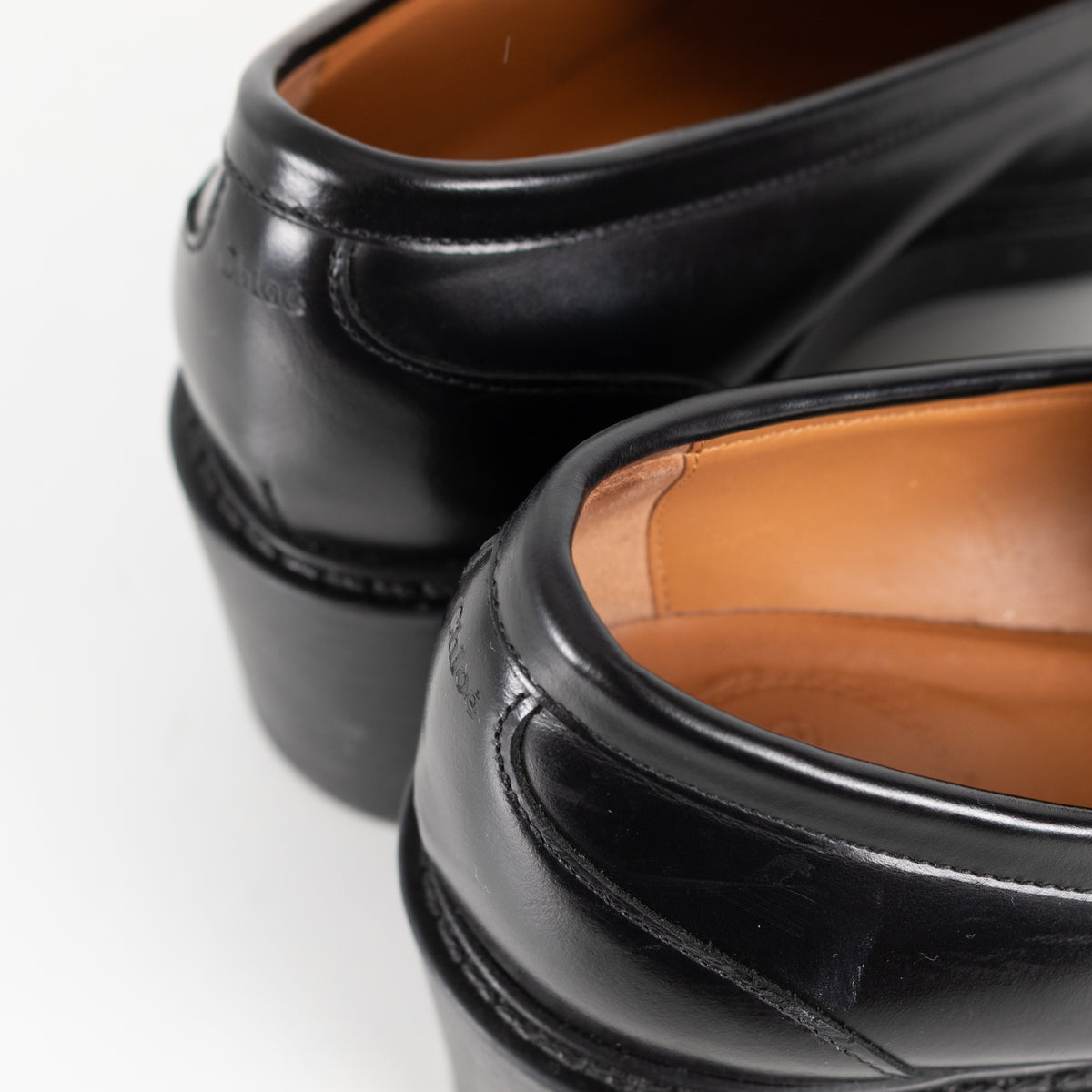 Chloe Black Leather Marcie Loafers