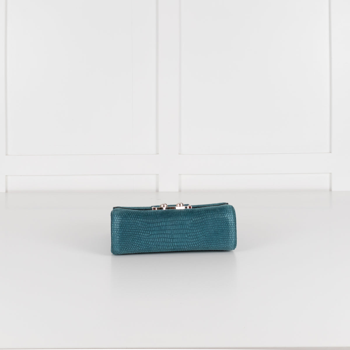Yves Saint Laurent Teal Le Sixieme Suede Bag