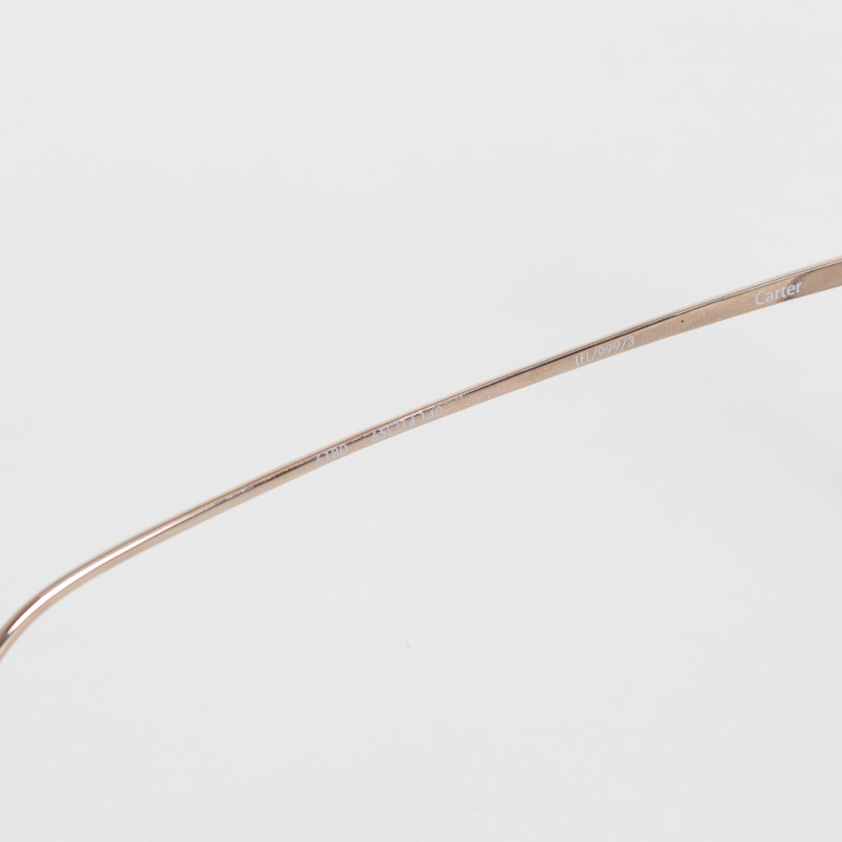 Linda Farrow Gold Titanium Aviator Shape with Brown Lens