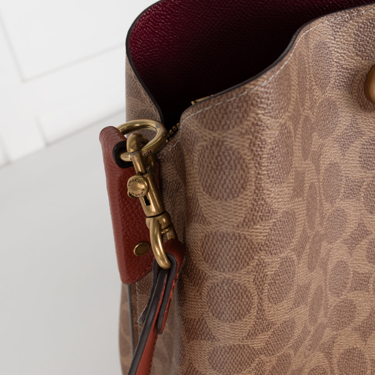 Coach Logo Willow Bucket Bag