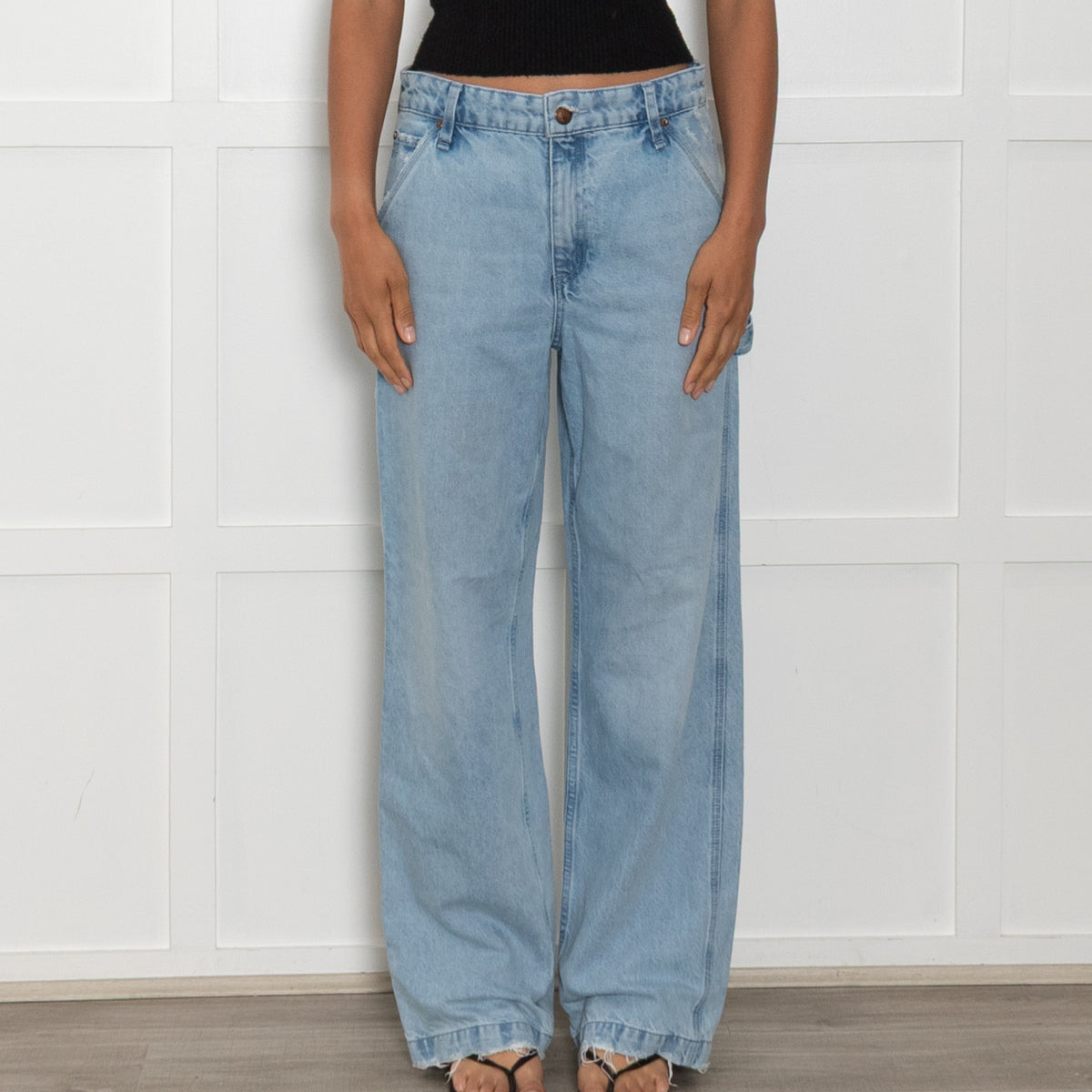 Rag & Bone Light Blue Denim Cargo Jeans