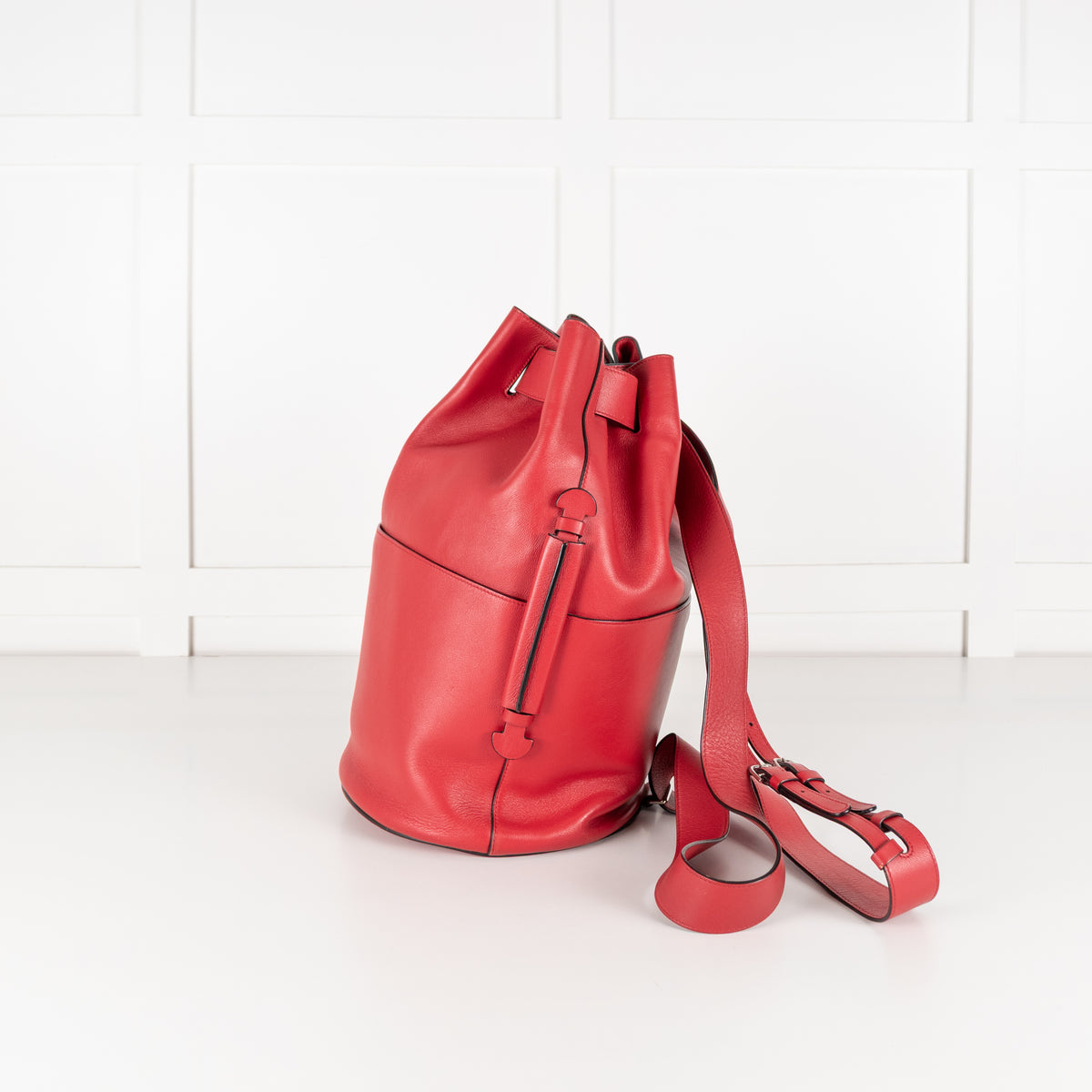 Byredo Red Leather Bucket Bag