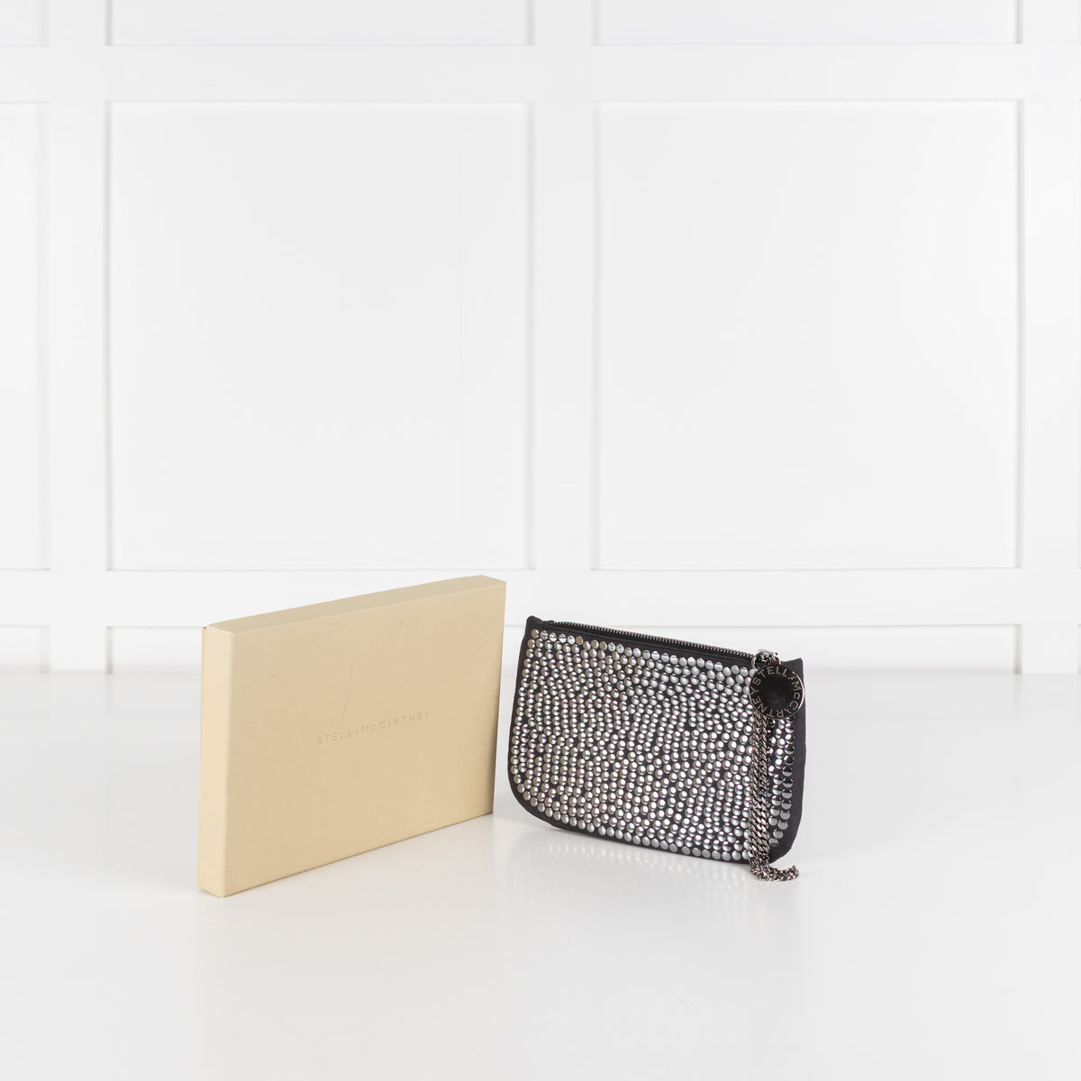 Stella McCartney Silver Studded Black Pouch