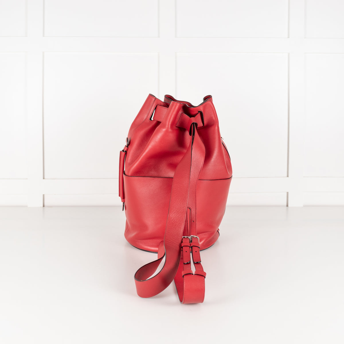 Byredo Red Leather Bucket Bag
