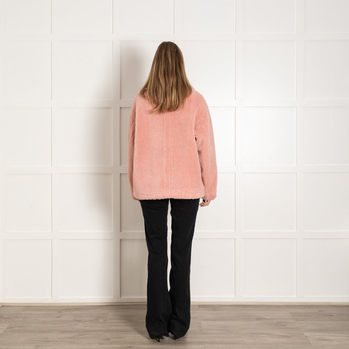 Stand Studio Pink Teddy Jacket