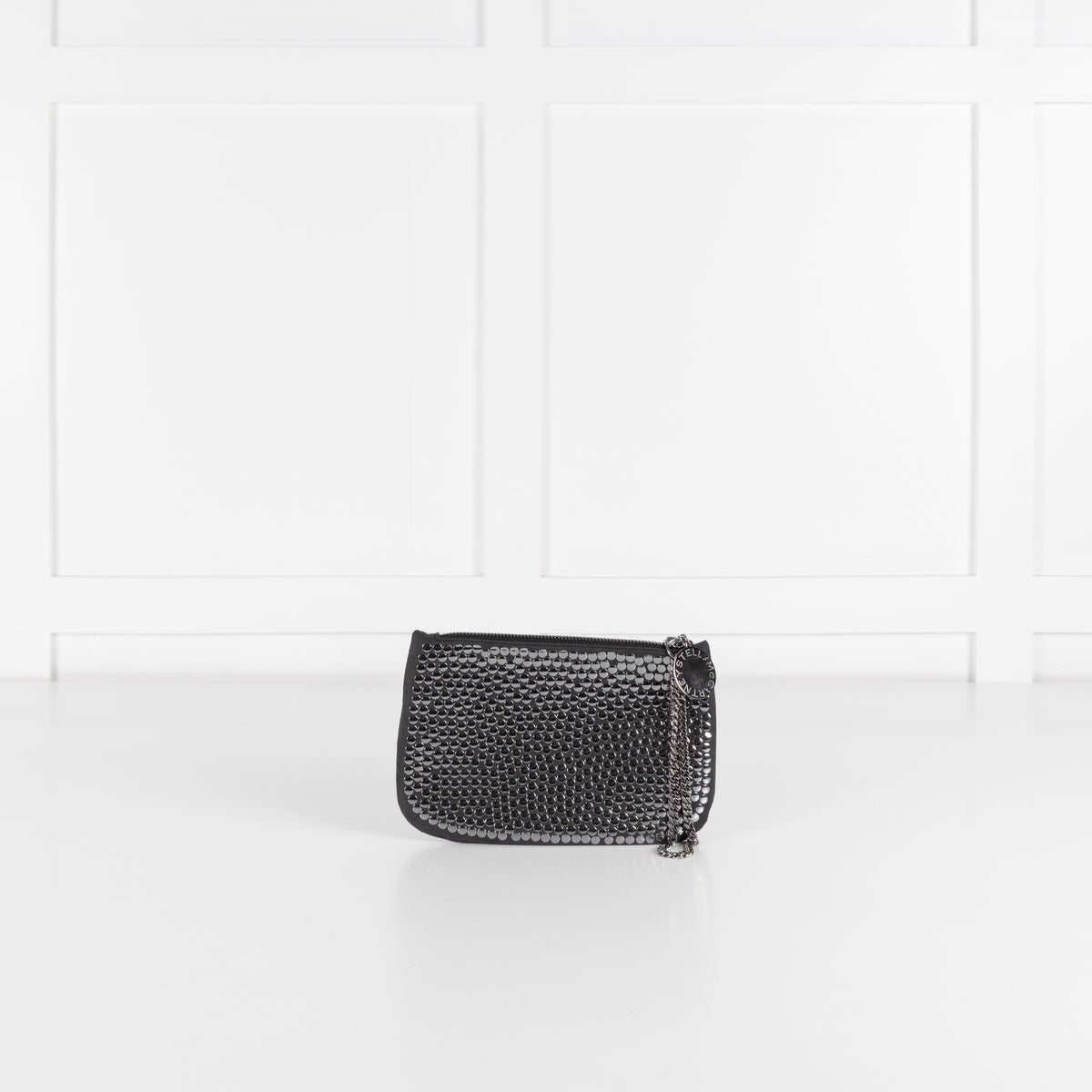 Stella McCartney Silver Studded Black Pouch