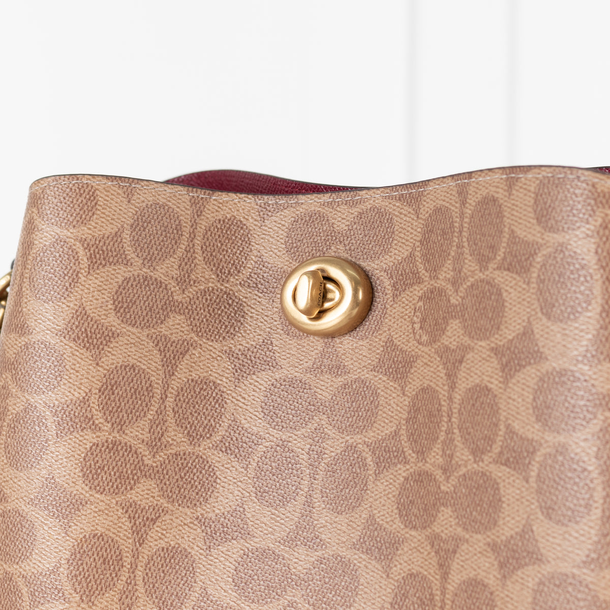 Coach Coated Canvas Logo Shoulder Bag with Multi Straps