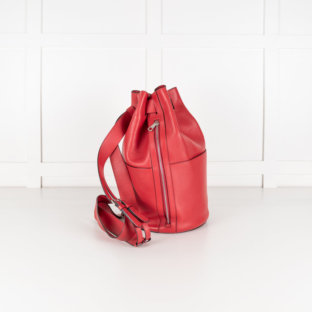 Byredo Red Leather Bucket Bag