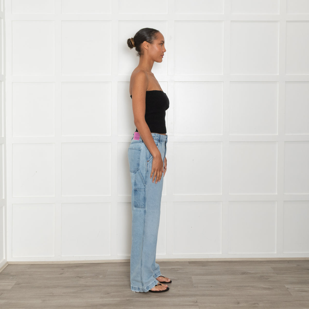 Rag & Bone Light Blue Denim Cargo Jeans