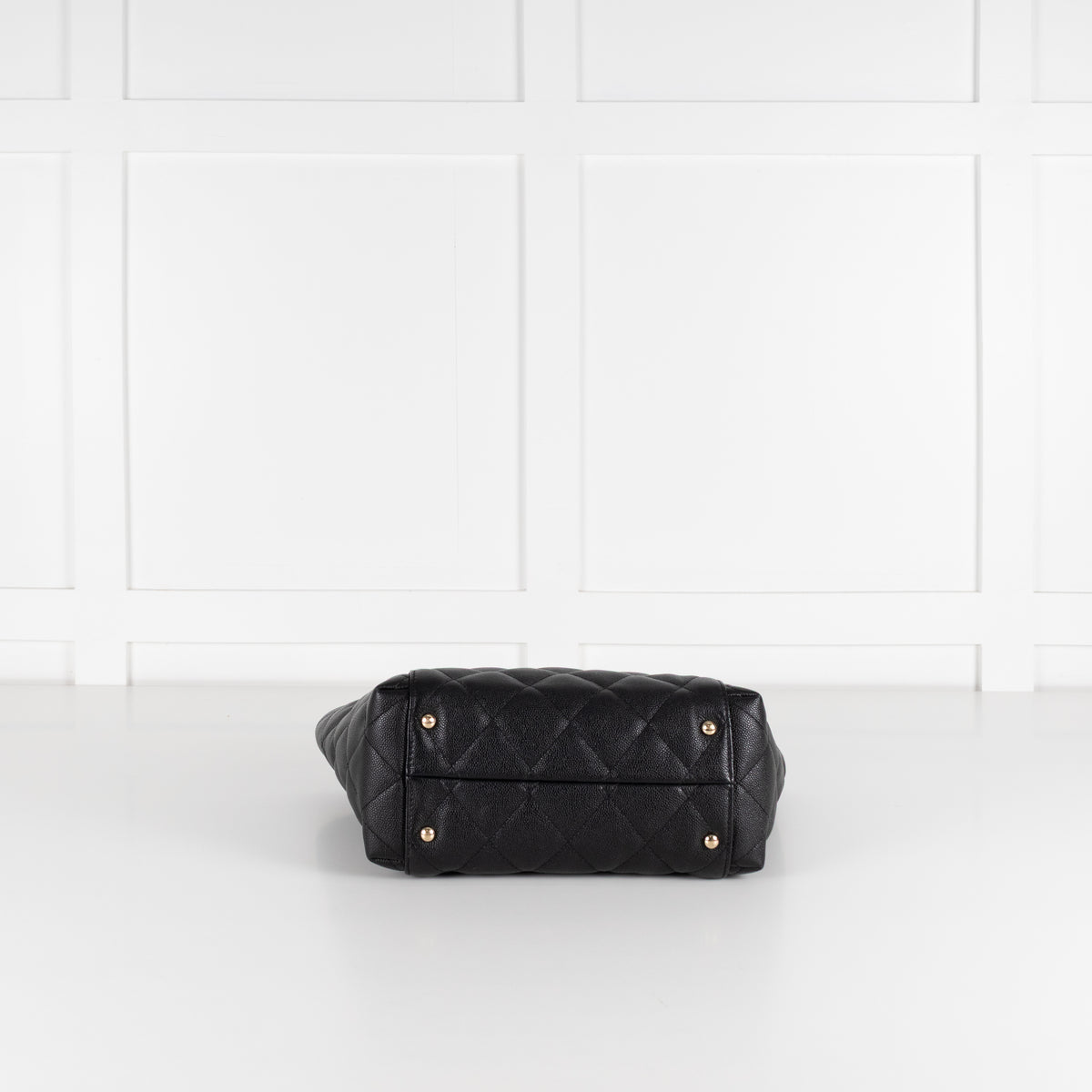 Chanel Black Quilted Caviar Leather Tote Bag