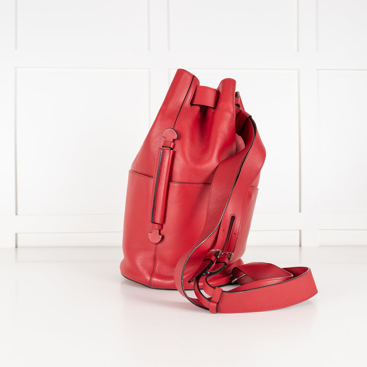 Byredo Red Leather Bucket Bag