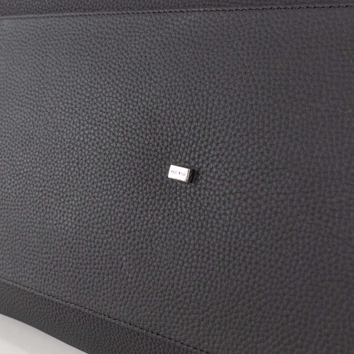 The Row Black Pebbled Leather Margaux 17 Bag