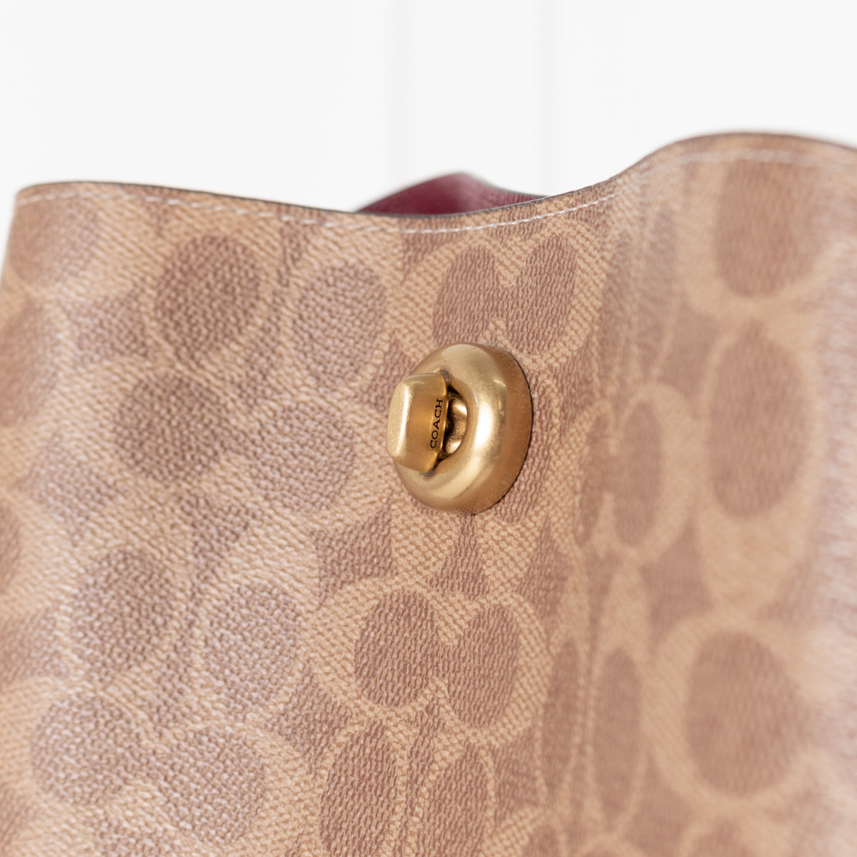 Coach Coated Canvas Logo Shoulder Bag with Multi Straps