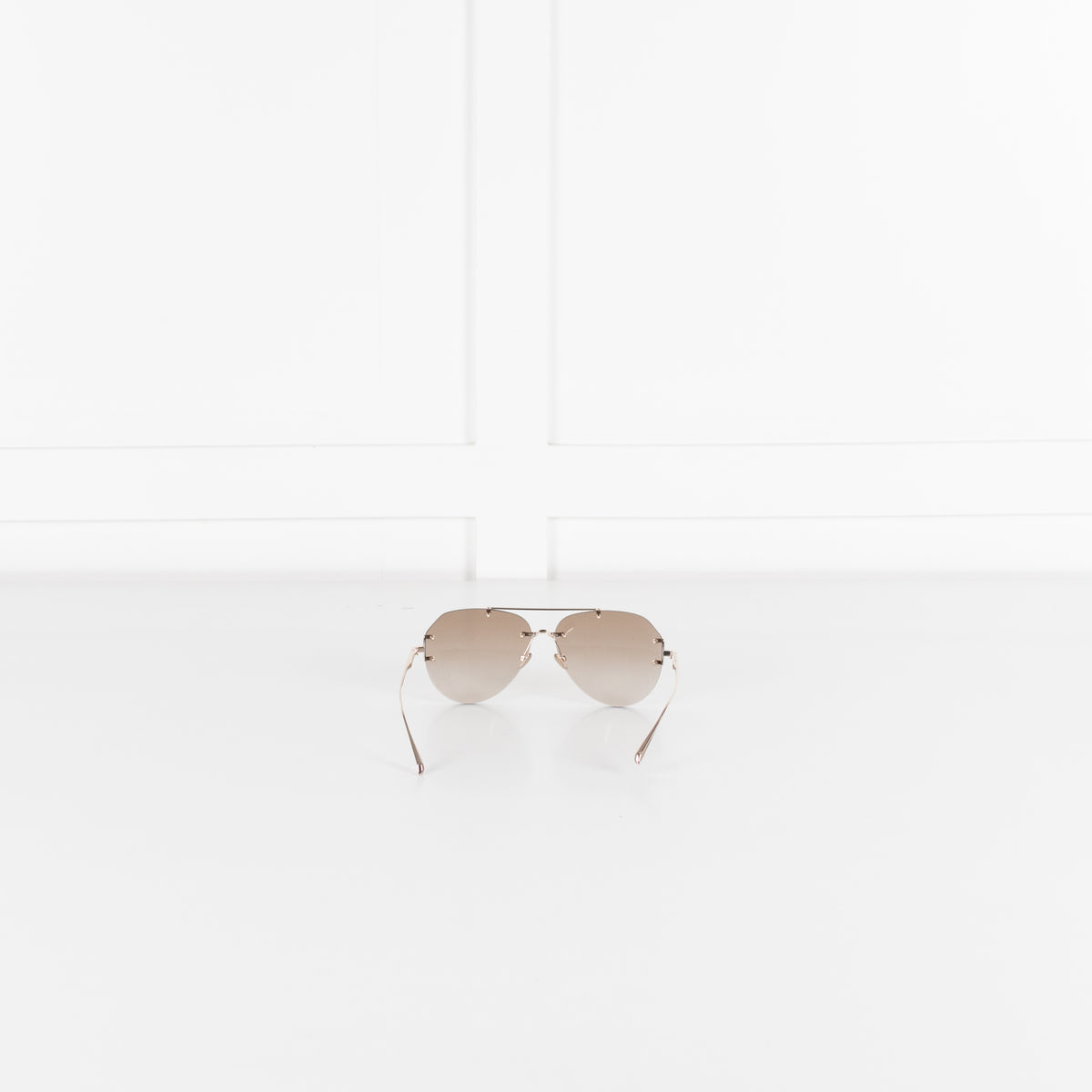 Linda Farrow Titanium Frameless Aviator