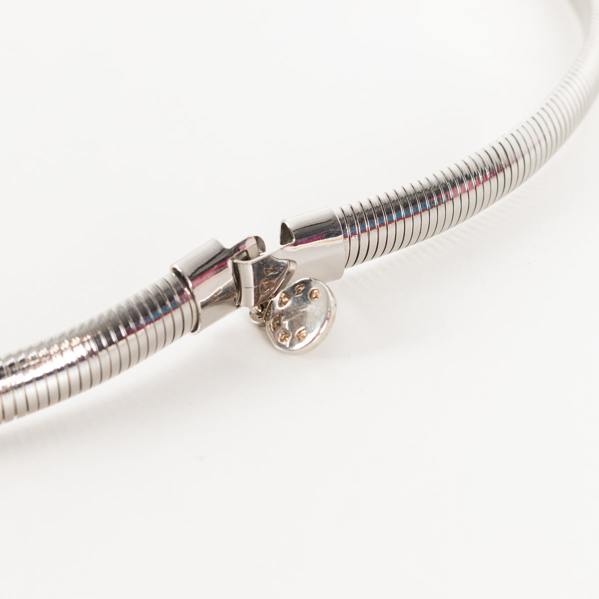 Sandro Silver Snake Chain Braided Detail Belt