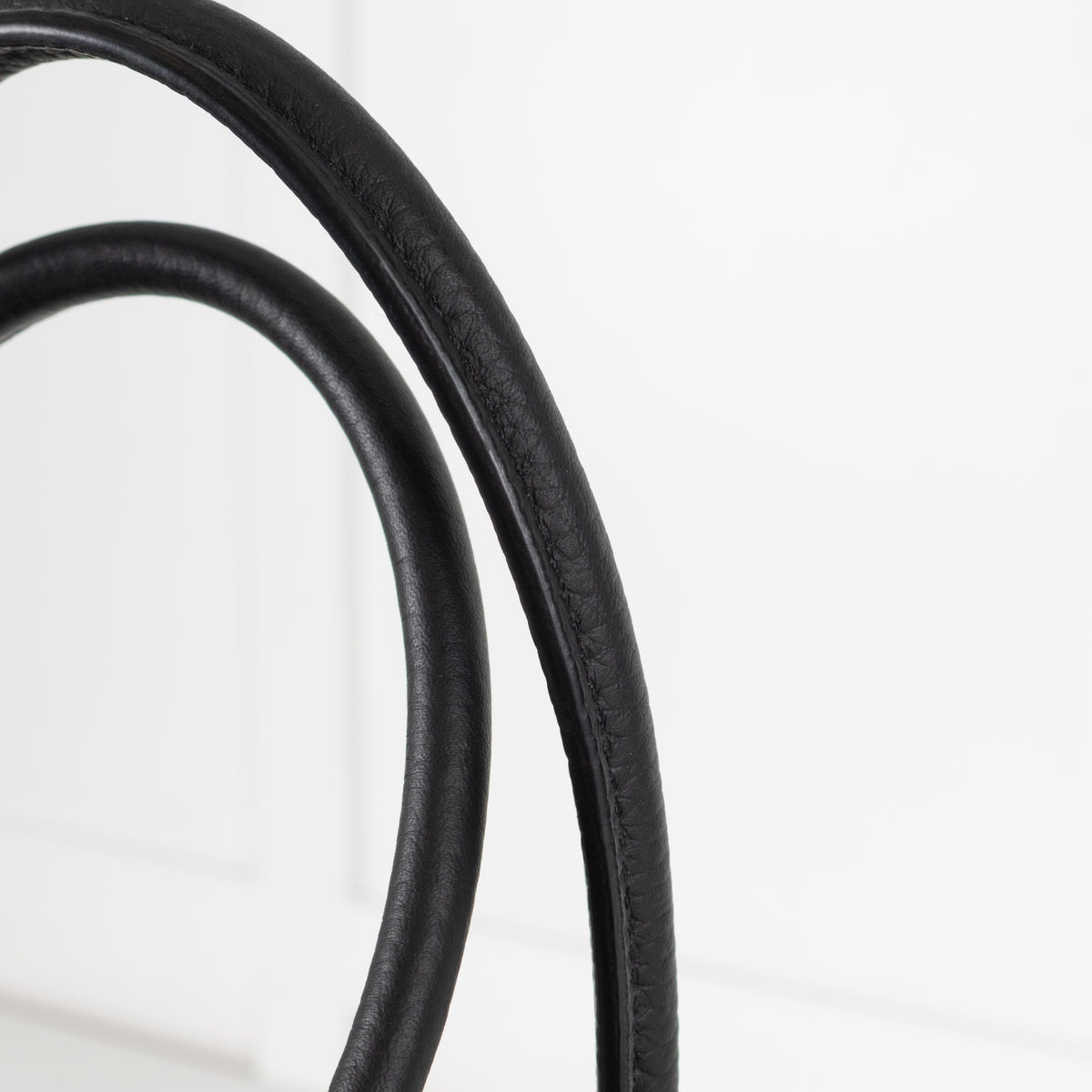 The Row Black Pebbled Leather Margaux 17 Bag