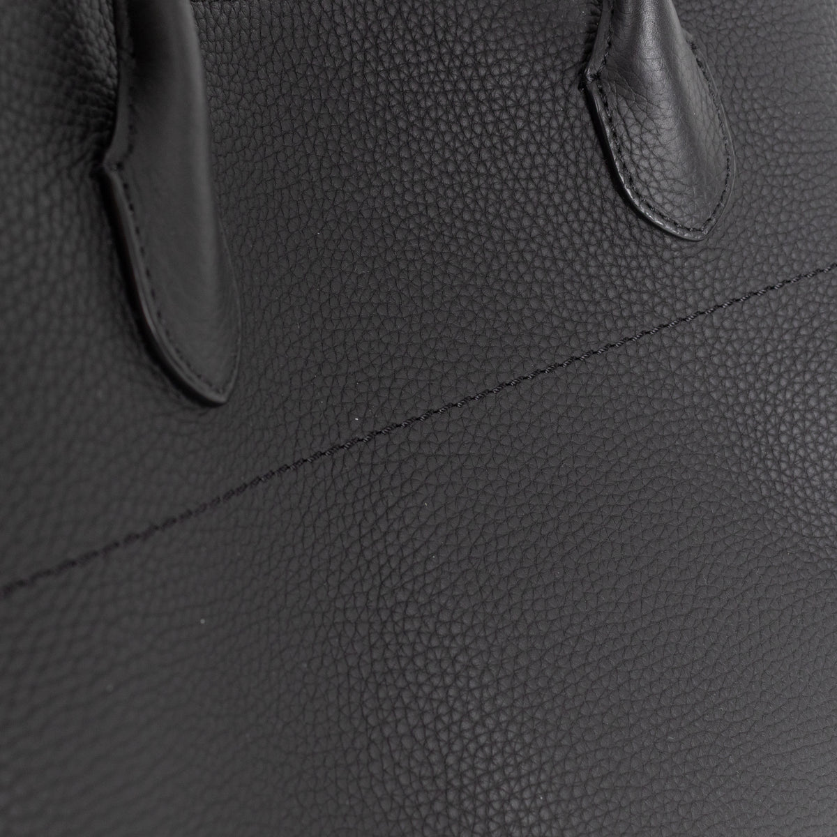 The Row Black Pebbled Leather Margaux 17 Bag