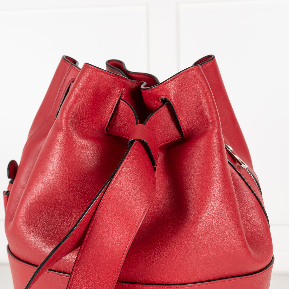 Byredo Red Leather Bucket Bag