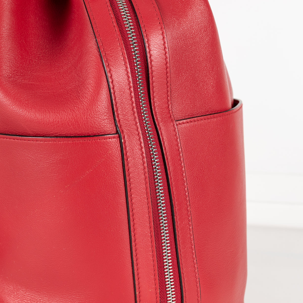Byredo Red Leather Bucket Bag