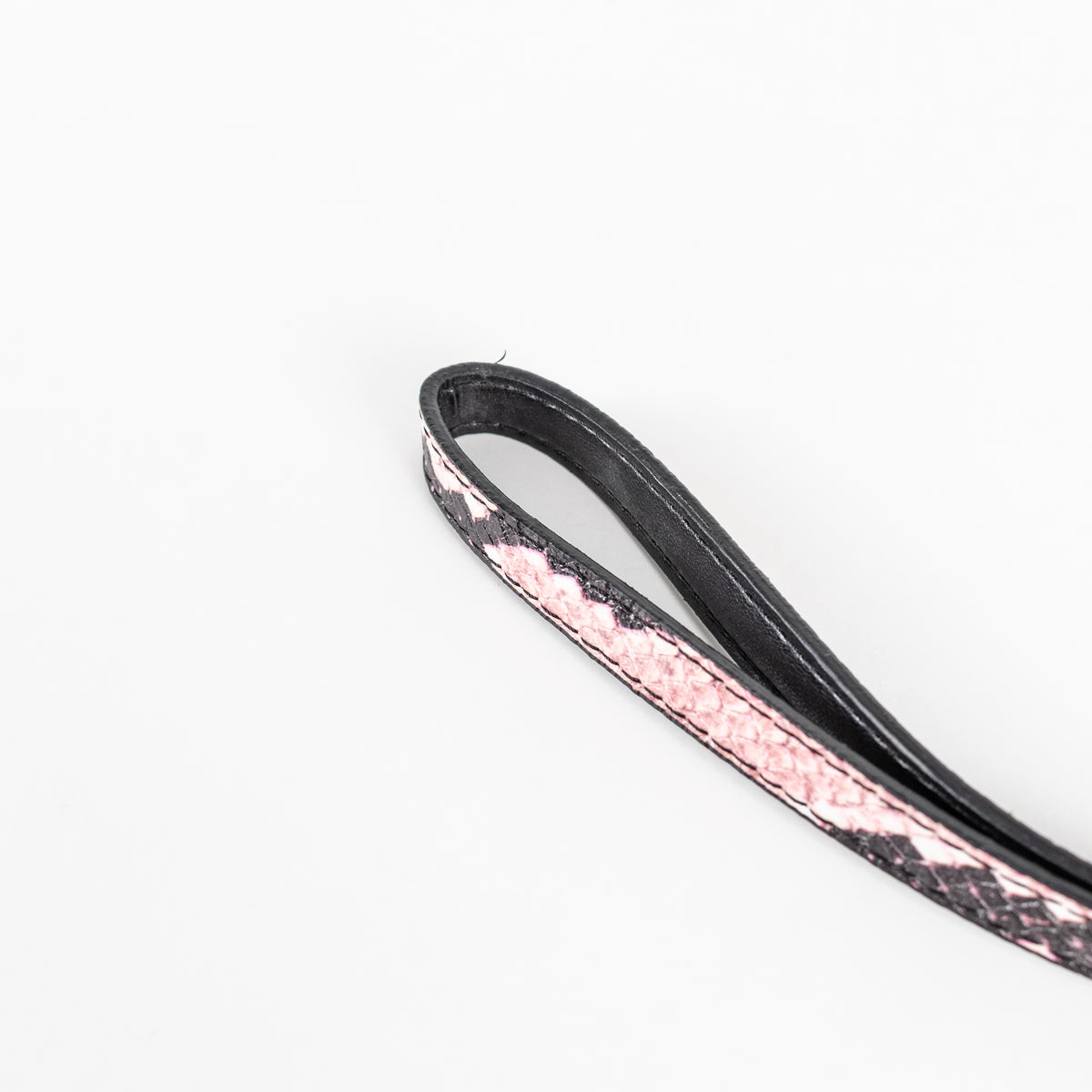 Stella McCartney Pink Snake Clutch with Pink Studs