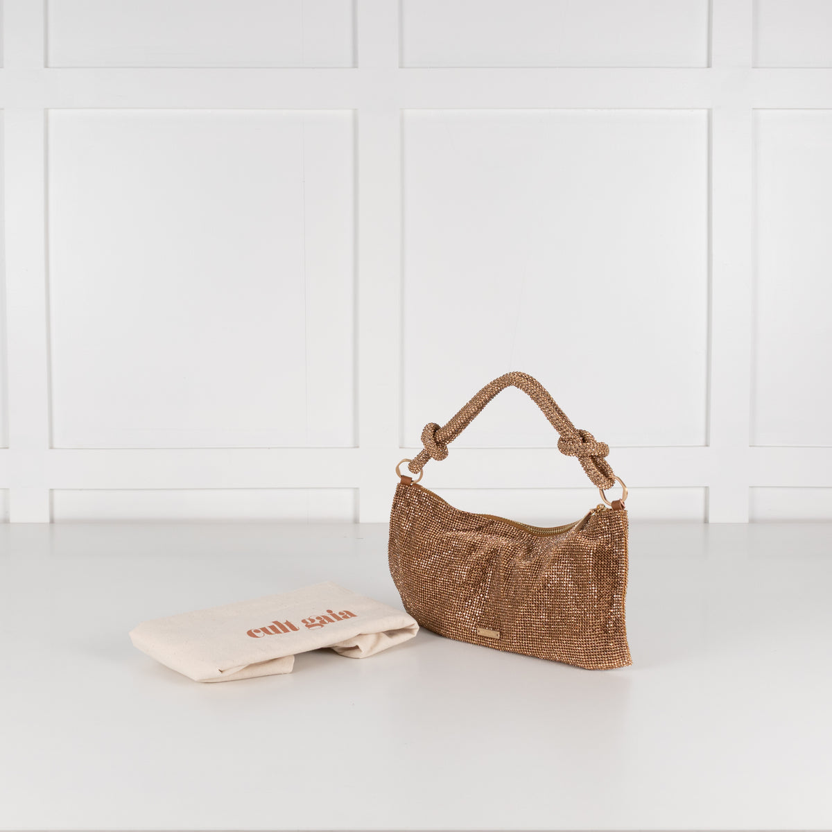 Cult Gaia Champagne Hera Nano Handbag