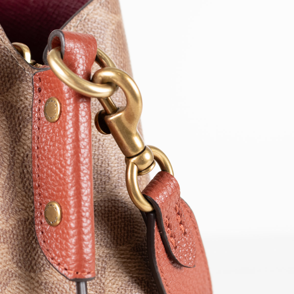Coach Coated Canvas Logo Shoulder Bag with Multi Straps