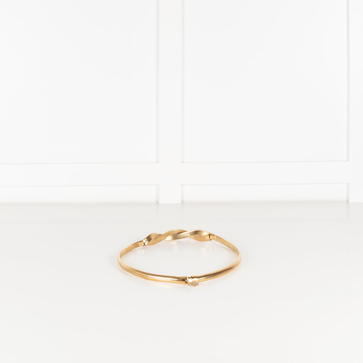 Sandro Gold Snake Chain Braided Detail Belt