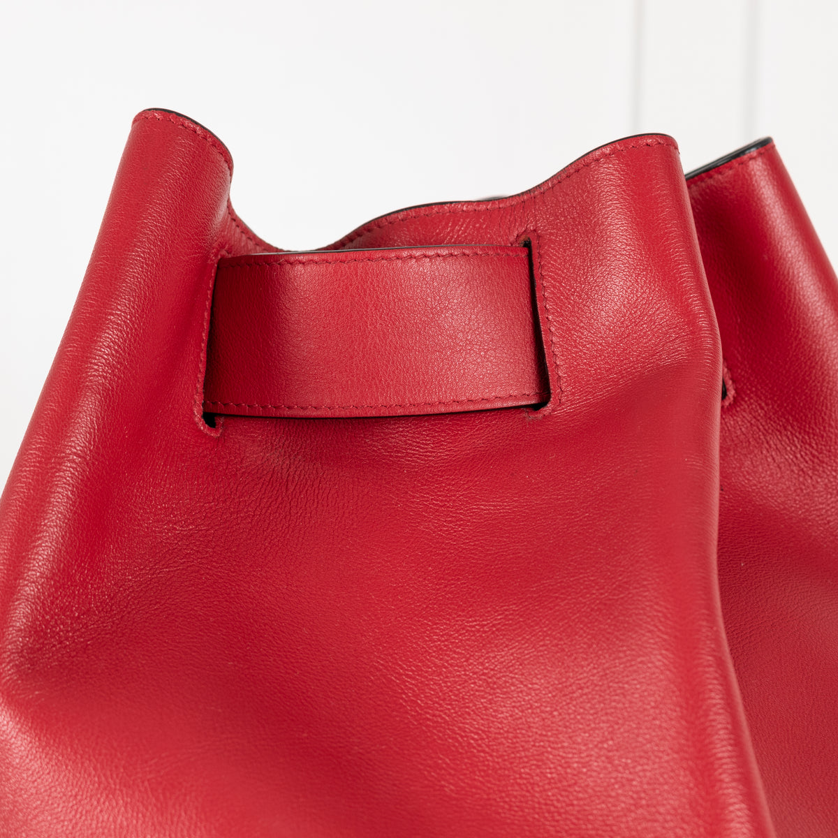 Byredo Red Leather Bucket Bag