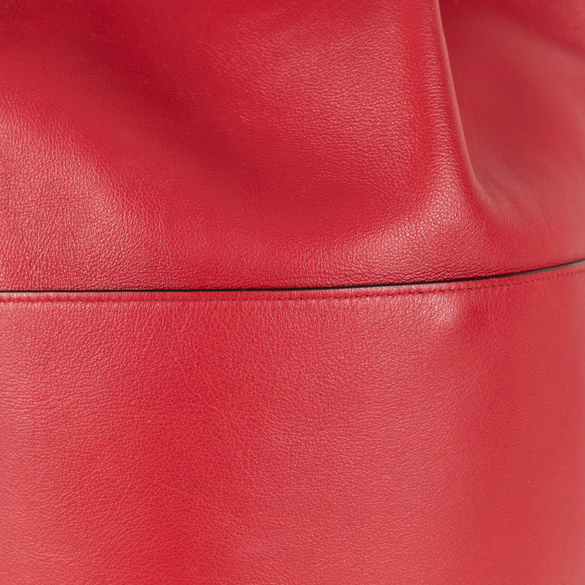 Byredo Red Leather Bucket Bag