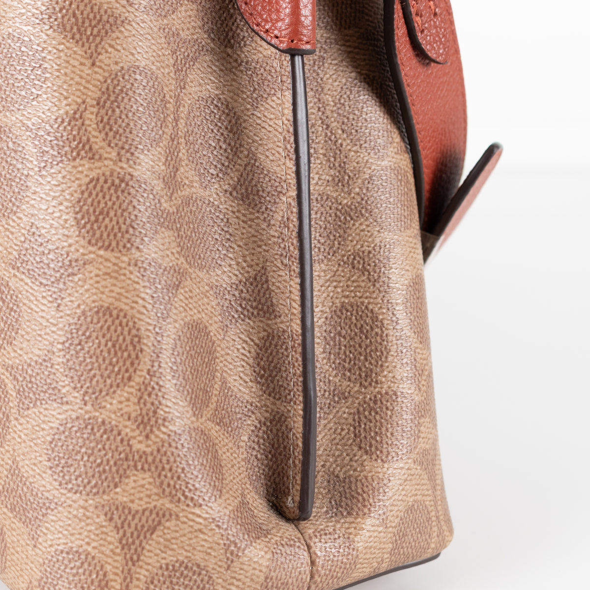 Coach Coated Canvas Logo Shoulder Bag with Multi Straps
