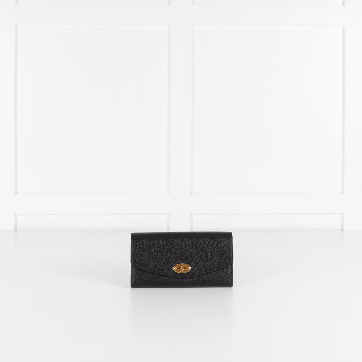 Mulberry Black Small Grain Darley Wallet