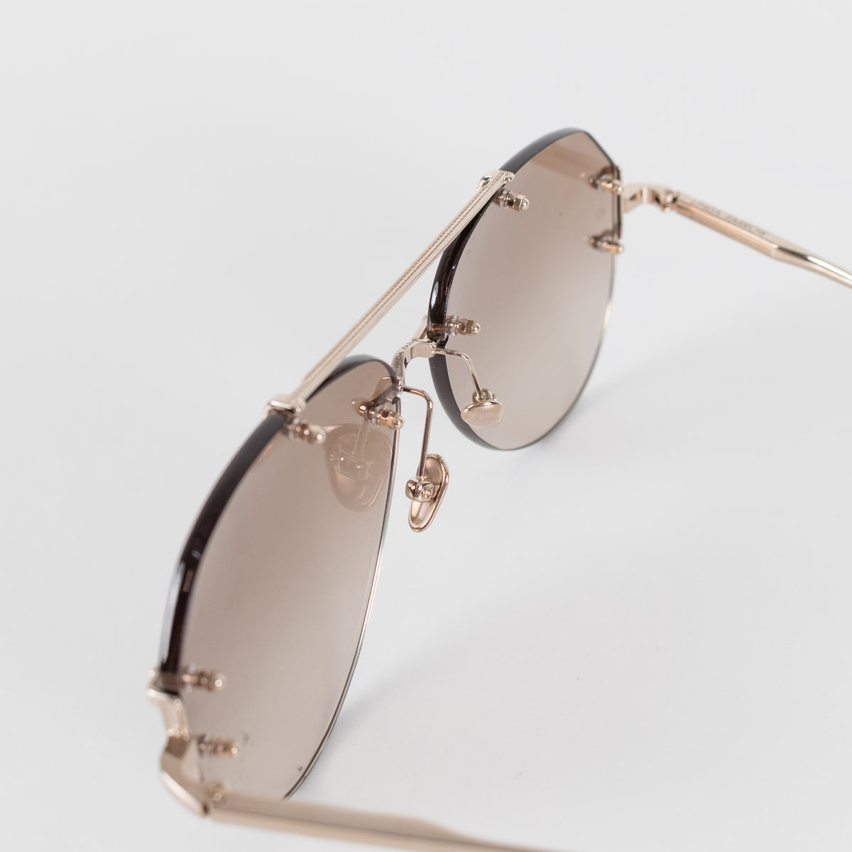 Linda Farrow Titanium Frameless Aviator