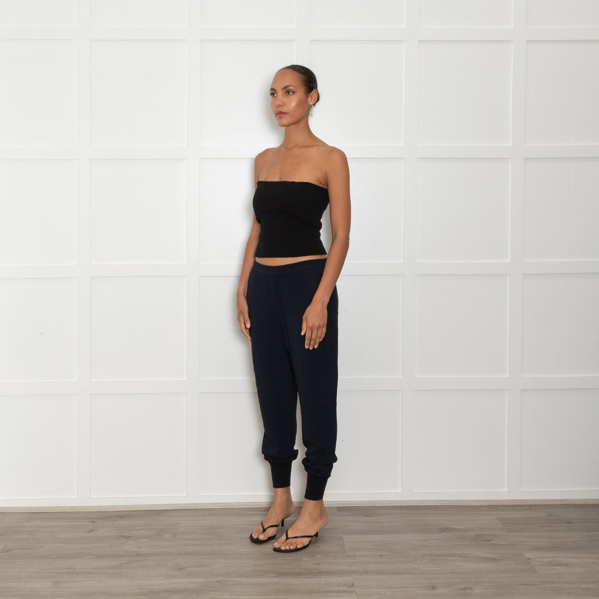Stella Mccartney Navy Blue Tapered Trousers