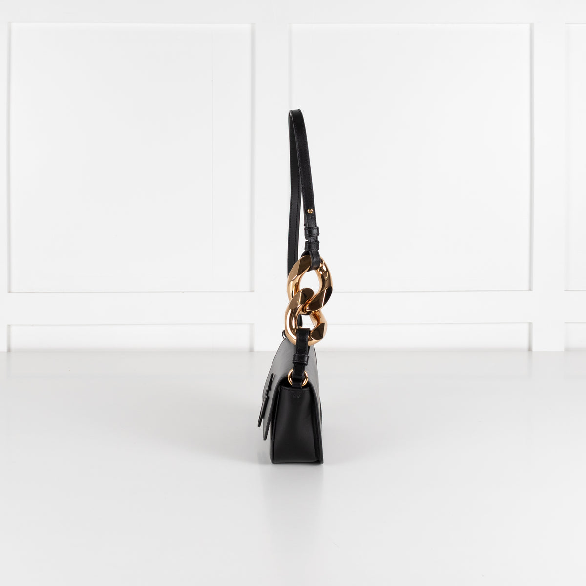 JW Anderson Black Chain Baguette Anchor Bag