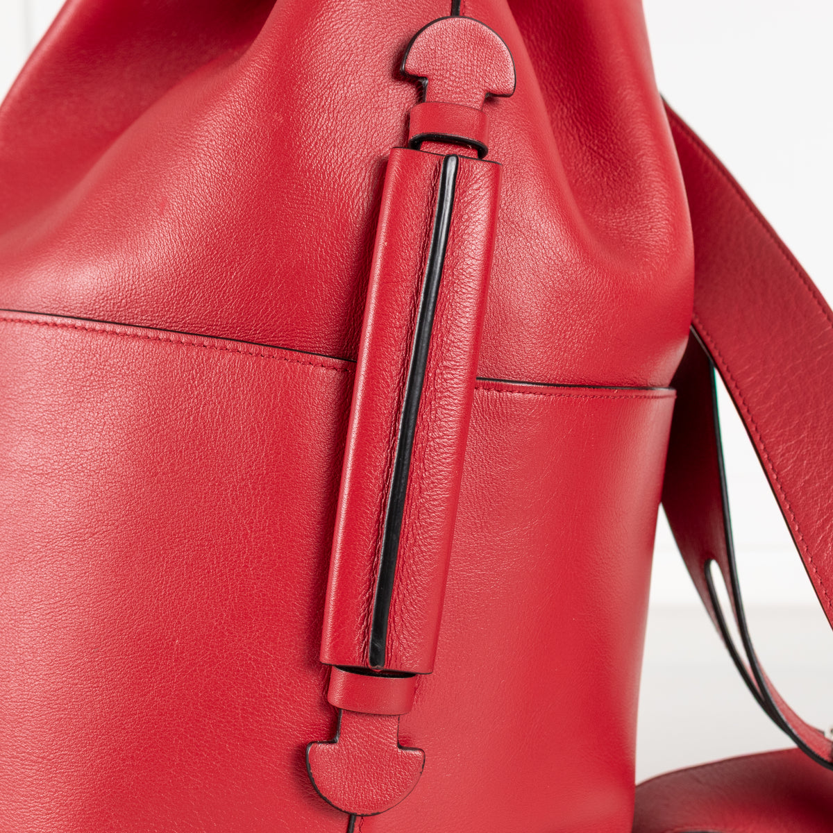 Byredo Red Leather Bucket Bag