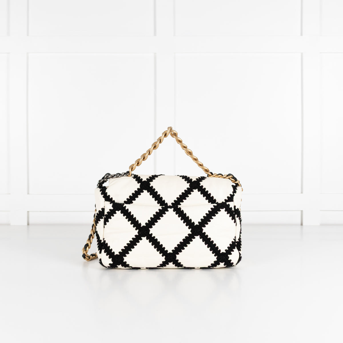 Chanel 2020 Medium Crochet Calfskin 19 Flap Bag