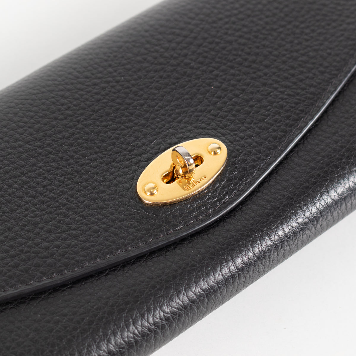 Mulberry Black Small Grain Darley Wallet